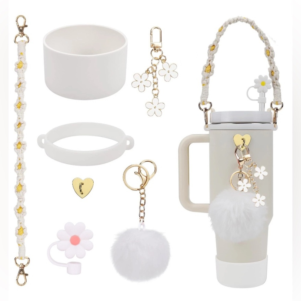 (7) pc Tumbler Accessory Kit for 30oz or 40oz Tumbler NEW white
